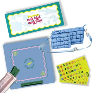 Mod Chartreuse - Mile High Mahj Club Travel Tiles Set